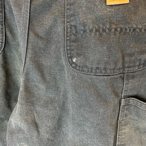 CARHARTT MENS BLACK PANTS 36x34 DUNGAREE FIT - Picture 3 of 6